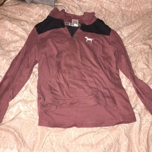 1/4 zip up PINK long sleeve